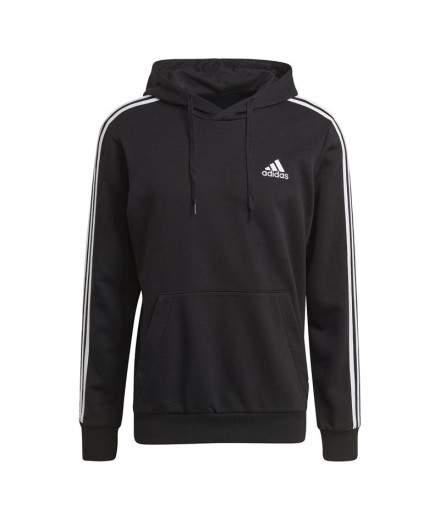 Sweat adidas avec capuche Essentials 3-Stripes M Noir