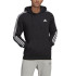 Sweat adidas avec capuche Essentials 3-Stripes M Noir