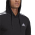 Sweat adidas avec capuche Essentials 3-Stripes M Noir