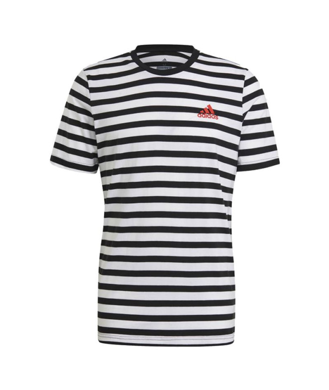 T-shirt adidas Essentials Stripey Embroidered...