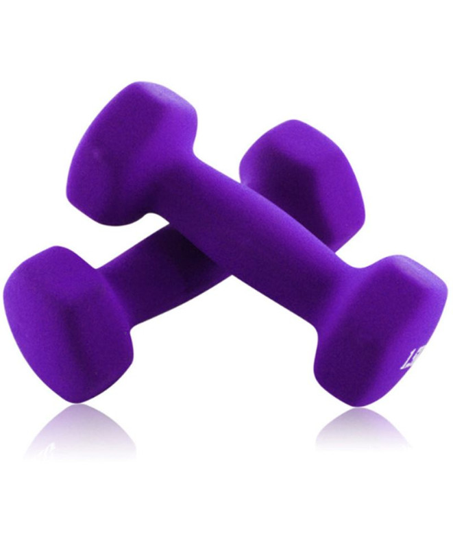 Fitness Joluvi Haltères 1,5 kg violet