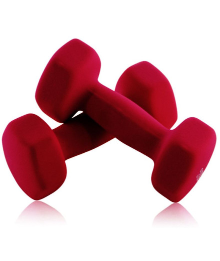 Fitness Joluvi Haltères 2,5 kg Rouge