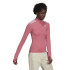 T-shirt d'entraînement adidas Zip 3/4 Hyperglam W Rose Tone